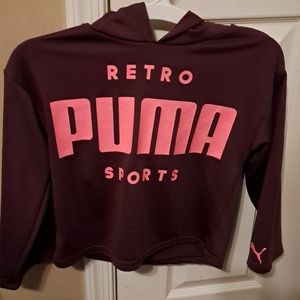 Puma Girl's Retro Sweatshirt.    Medium 8-10 good preloved condition
